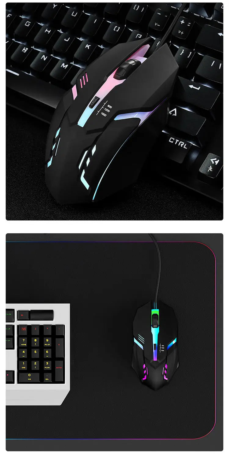 2024 Latest High Quality Ergonomic Design Gaming Mouse Desktop Computer Laptop USB Backlit Mouse Manufacturers Hot Sale