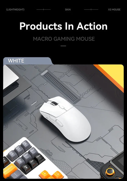 Attack Shark R1 Wireless gamer mouse,PAW3311 1KHZ 18000dpi,Bluetooth Mouse, Macro Gaming Mouse,mouse pad/pc