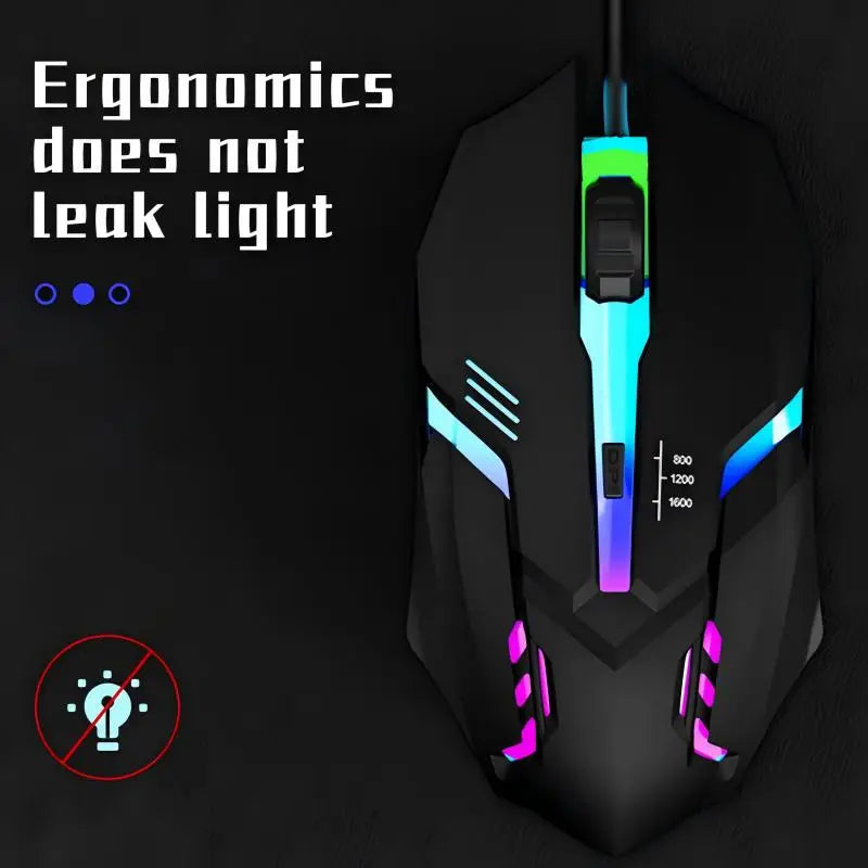 2024 Latest High Quality Ergonomic Design Gaming Mouse Desktop Computer Laptop USB Backlit Mouse Manufacturers Hot Sale