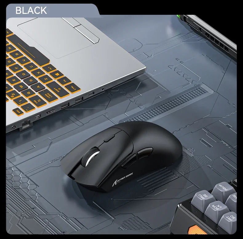 Attack Shark R1 Wireless gamer mouse,PAW3311 1KHZ 18000dpi,Bluetooth Mouse, Macro Gaming Mouse,mouse pad/pc