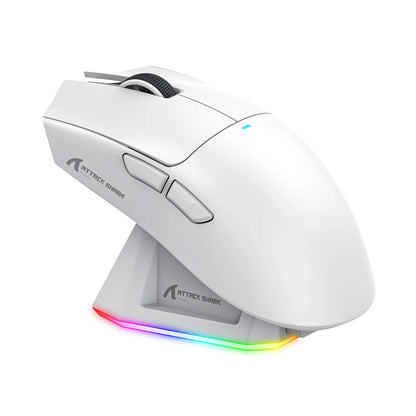 Attack Shark X11 Wireless Mouse,Tri-Mode Connection 2.4GHz/Wired/Bluetooth PAW3311 22000DPI 400IPS RGB  PC Gaming Mouse