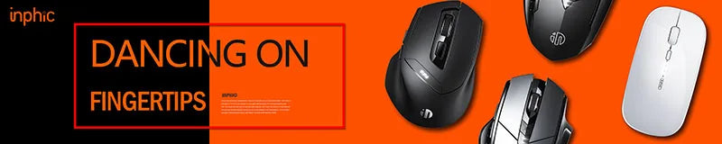 INPHIC IN9 Wireless Bluetooth Gaming Mouse Three-mode Ergonomic Macro RGB PUBG/LOL/CSGO Desktop Notebook Universal 10000DPI