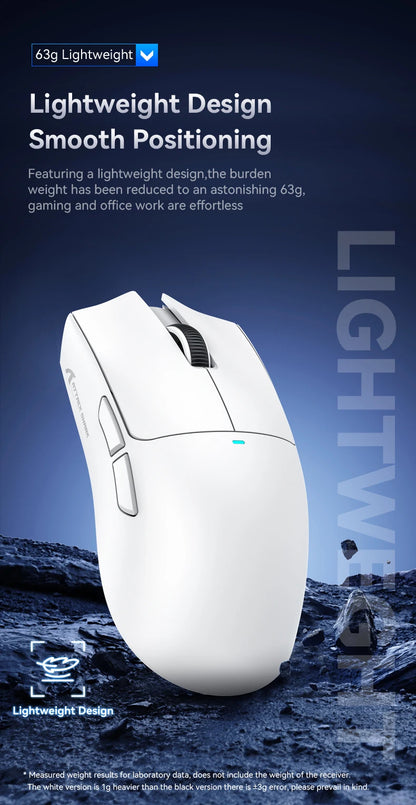 Attack Shark X11 Wireless Mouse,Tri-Mode Connection 2.4GHz/Wired/Bluetooth PAW3311 22000DPI 400IPS RGB  PC Gaming Mouse