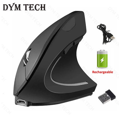 Vertical Ergonomic Gaming Mouse Wireless Rechargeable Gamer Mause Kit Optical 2.4G Mouse Computer PC Laptop Desktop USB Mice