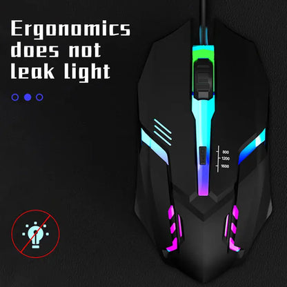 2024 Latest High Quality Ergonomic Design Gaming Mouse Desktop Computer Laptop USB Backlit Mouse Manufacturers Hot Sale