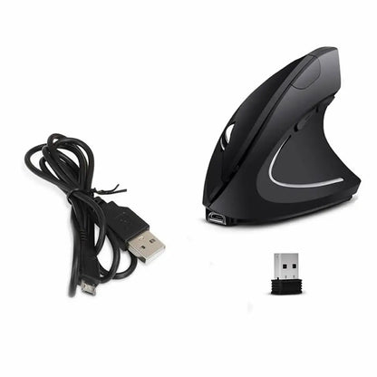 Vertical Ergonomic Gaming Mouse Wireless Rechargeable Gamer Mause Kit Optical 2.4G Mouse Computer PC Laptop Desktop USB Mice