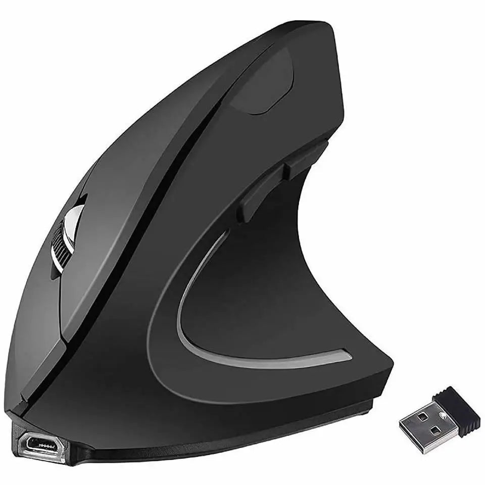 Vertical Ergonomic Gaming Mouse Wireless Rechargeable Gamer Mause Kit Optical 2.4G Mouse Computer PC Laptop Desktop USB Mice